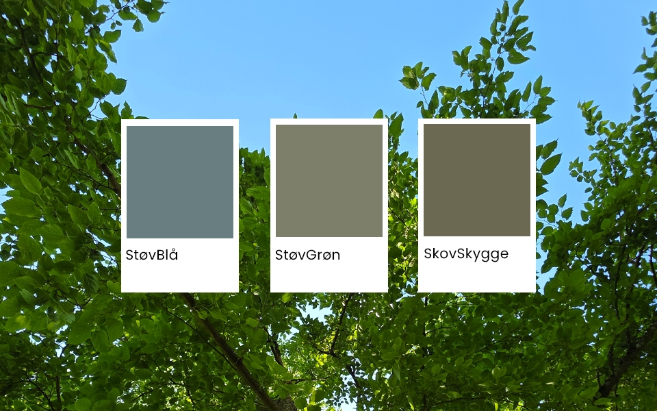 farvepalette der viser naturfarver